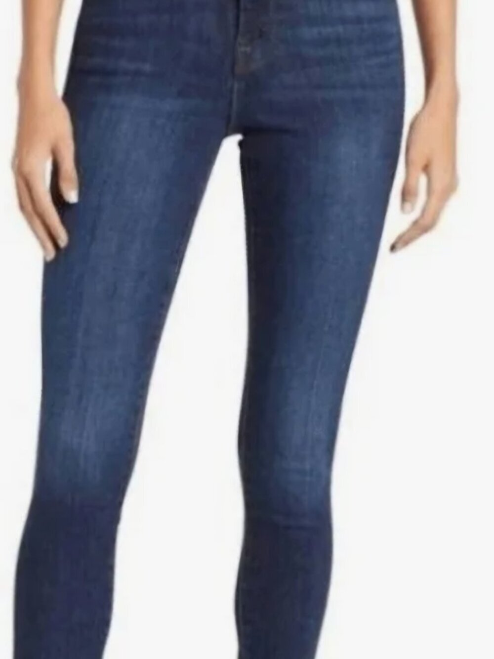 Good american skinny Blue jeans distressed pocket stretchy Kardashian Good Waist - Picture 6 of 6